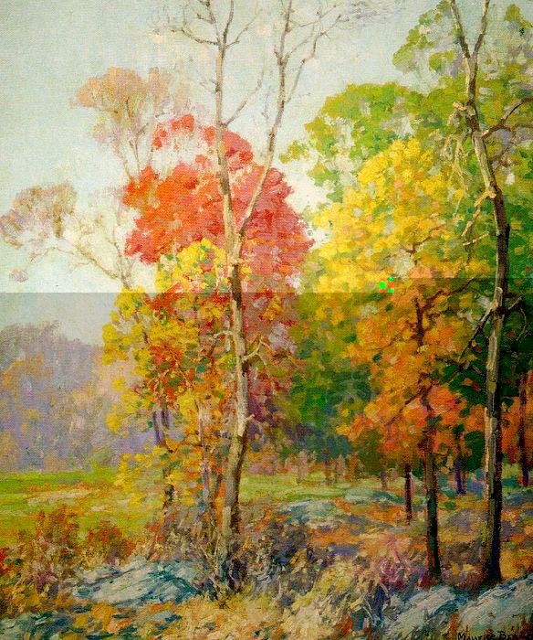 Maurice Braun Autumn in New England Norge oil painting art